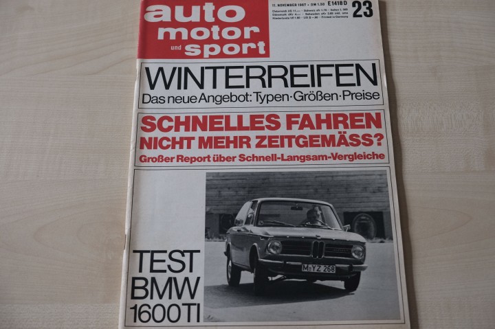 Deckblatt Auto Motor und Sport (23/1967)